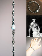 Mineral Soul Series | Silent Stone | Raw Turquoise & Sterling Silver Bracelet