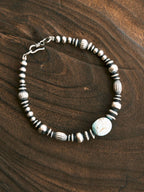Mineral Soul Series | Silent Stone | Raw Turquoise & Sterling Silver Bracelet