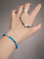 Mineral Soul Series | Silent Stone | Raw Turquoise & Sterling Silver Bracelet