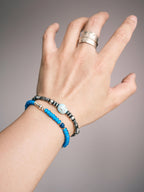 Mineral Soul Series | Silent Stone | Raw Turquoise & Sterling Silver Bracelet