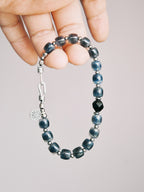 Urban Stoic Series | Silent Authority | Black Onyx & Sterling Silver Bracelet