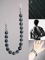 Urban Stoic Series | Silent Authority | Black Onyx & Sterling Silver Bracelet