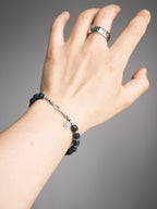 Urban Stoic Series | Silent Authority | Black Onyx & Sterling Silver Bracelet