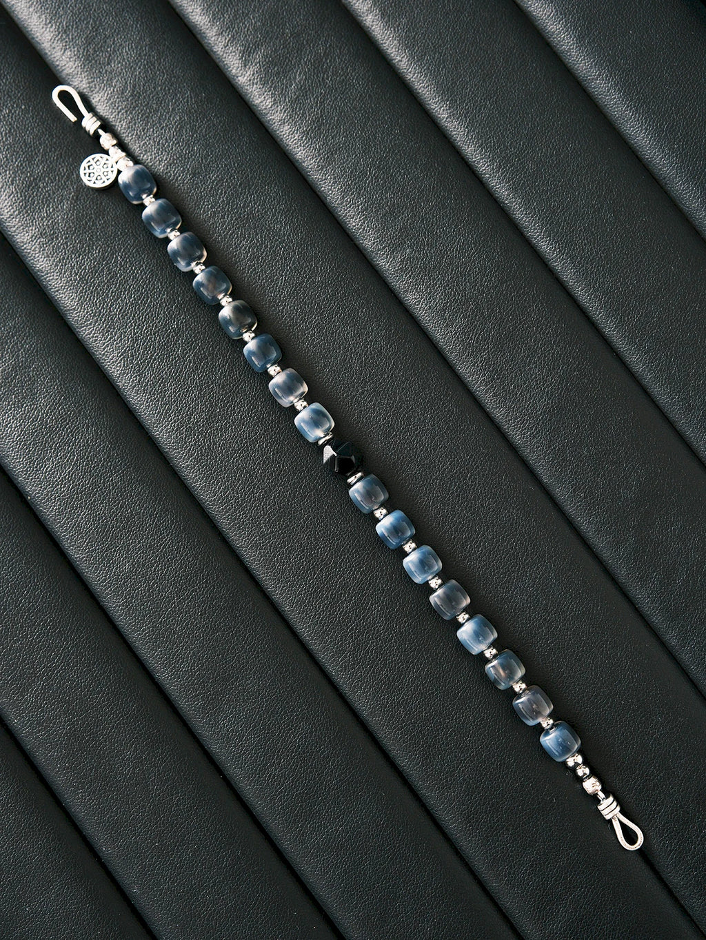 Urban Stoic Series | Silent Authority | Black Onyx & Sterling Silver Bracelet
