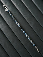 Urban Stoic Series | Silent Authority | Black Onyx & Sterling Silver Bracelet
