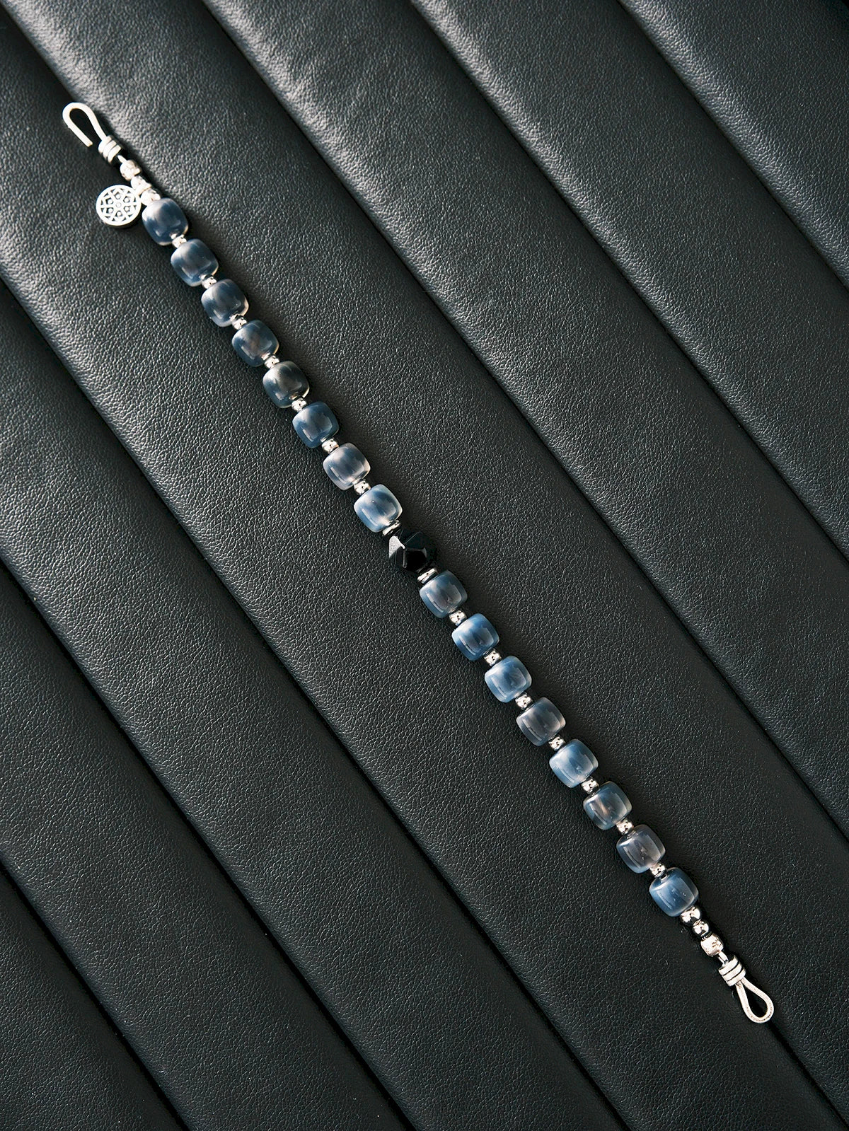 Urban Stoic Series | Silent Authority | Black Onyx & Sterling Silver Bracelet