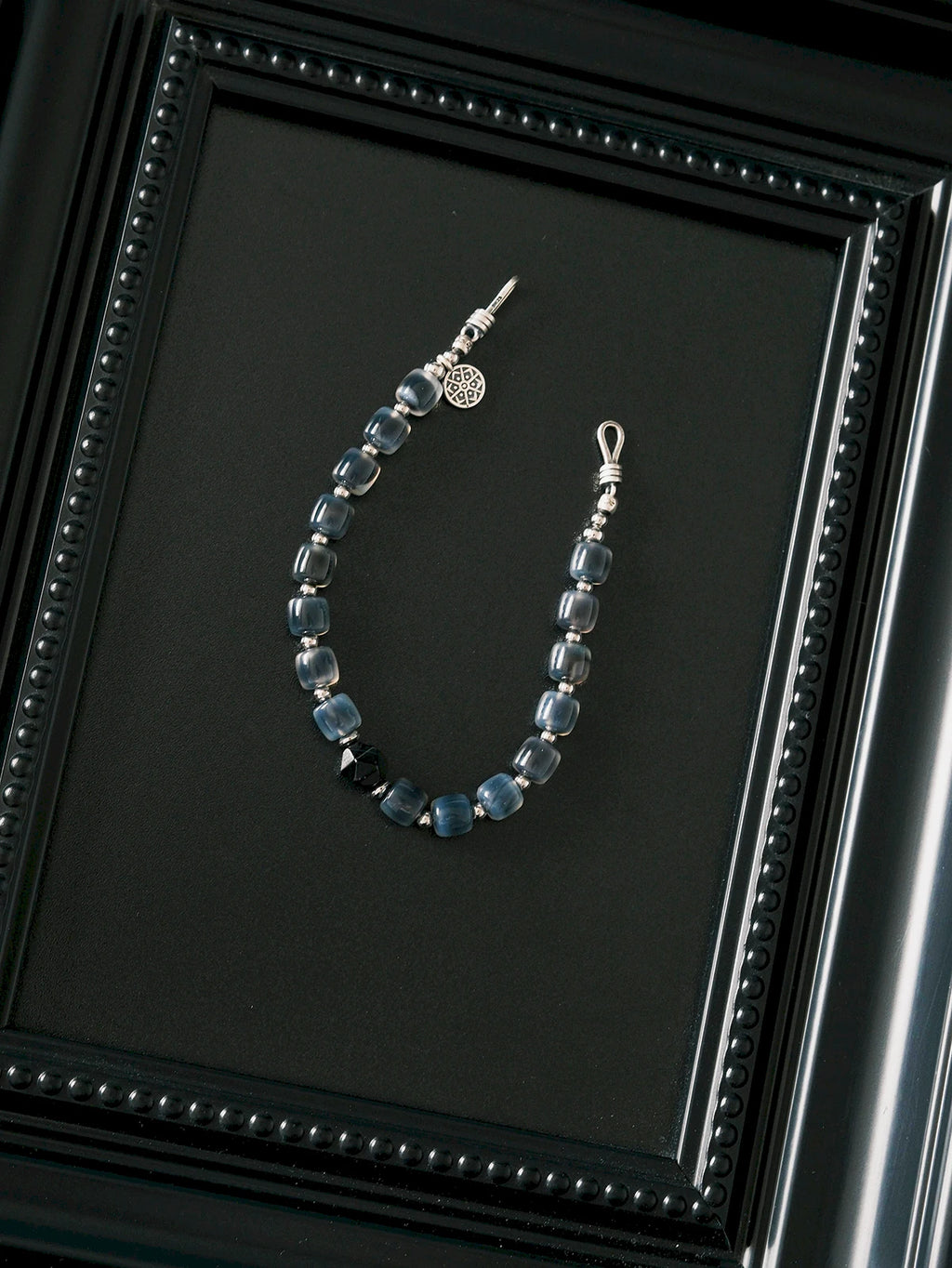Urban Stoic Series | Silent Authority | Black Onyx & Sterling Silver Bracelet