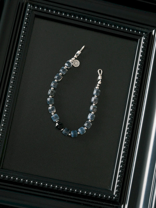 Minimal men’s bracelet styled for office wear and intentional lifestyle aesthetics