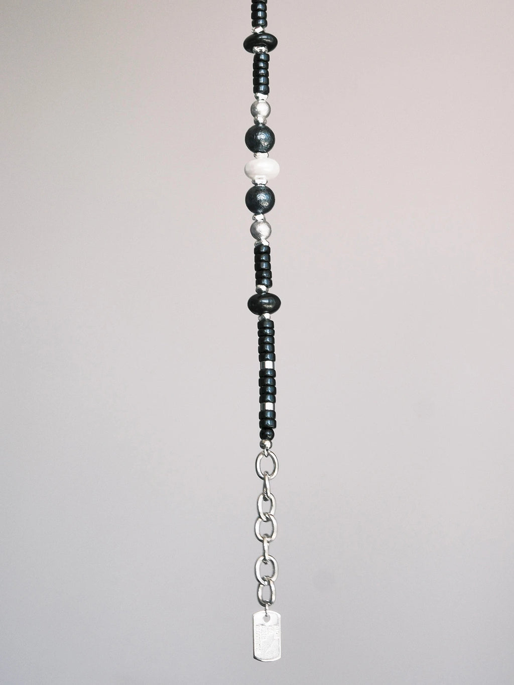Urban Stoic Series | Silent Authority | Onyx, Pearl & Titanium Steel Bracelet