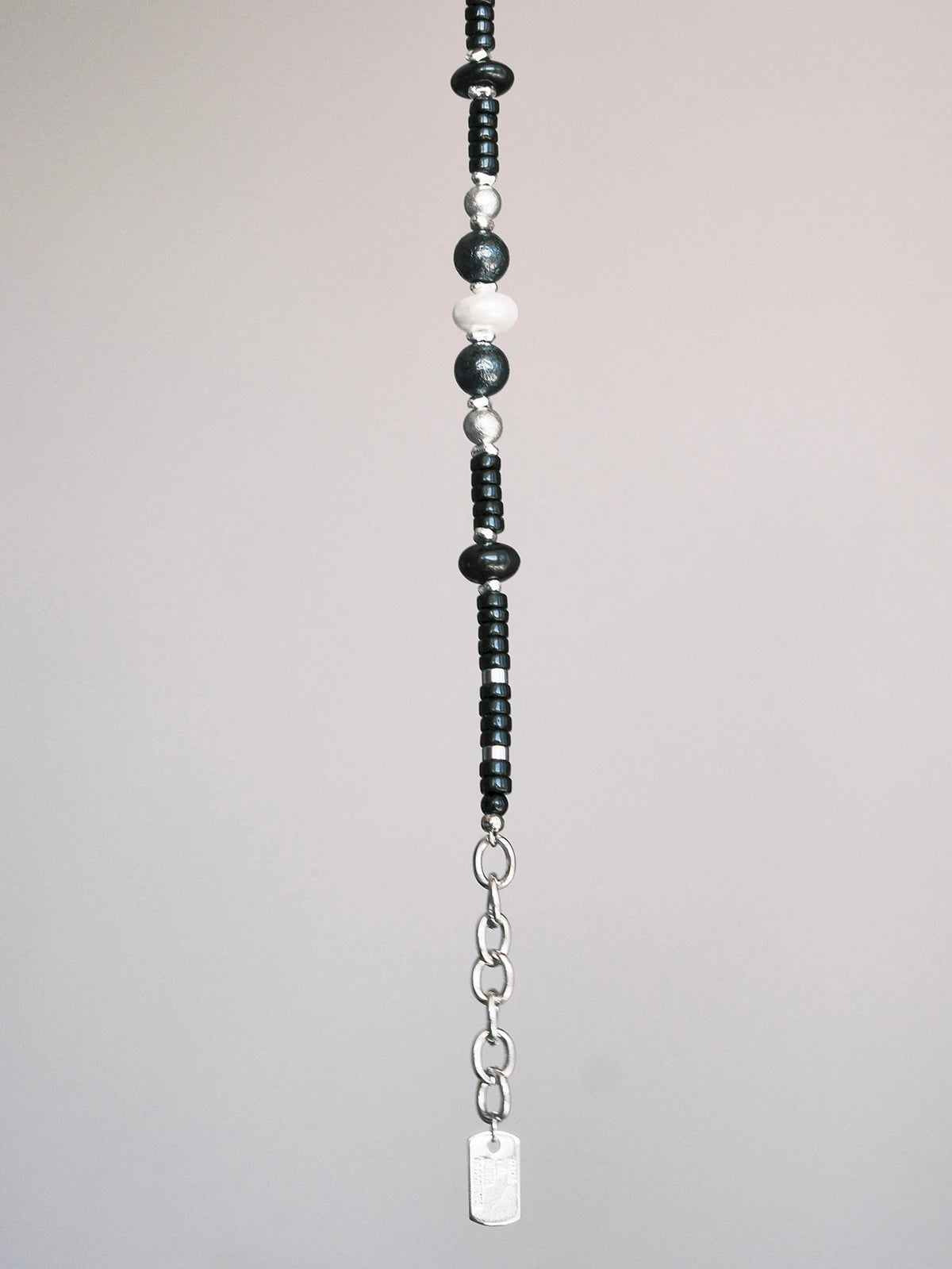 Urban Stoic Series | Silent Authority | Onyx, Pearl & Titanium Steel Bracelet