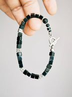 Urban Stoic Series | Silent Authority | Persian Onyx & Sterling Silver Bracelet