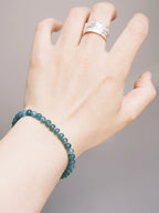 Mineral Soul Series | Raw Aurora | Guatemalan Blue Jade Bracelet