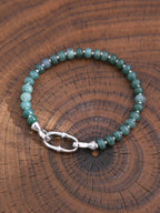Mineral Soul Series | Raw Aurora | Guatemalan Blue Jade Bracelet