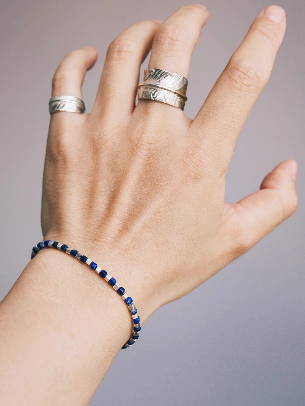 Identity Series | Blue Boy | Lapis Lazuli & Sterling Silver Bracelet