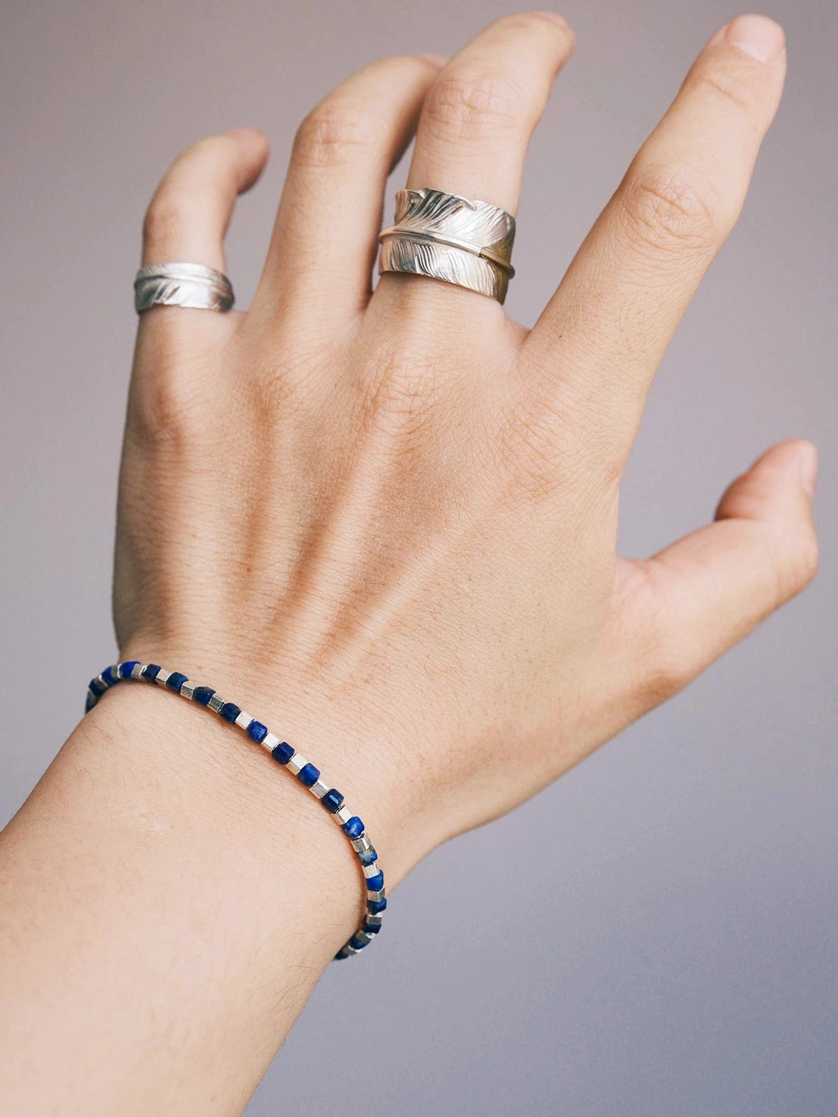 Identity Series | Blue Boy | Lapis Lazuli & Sterling Silver Bracelet