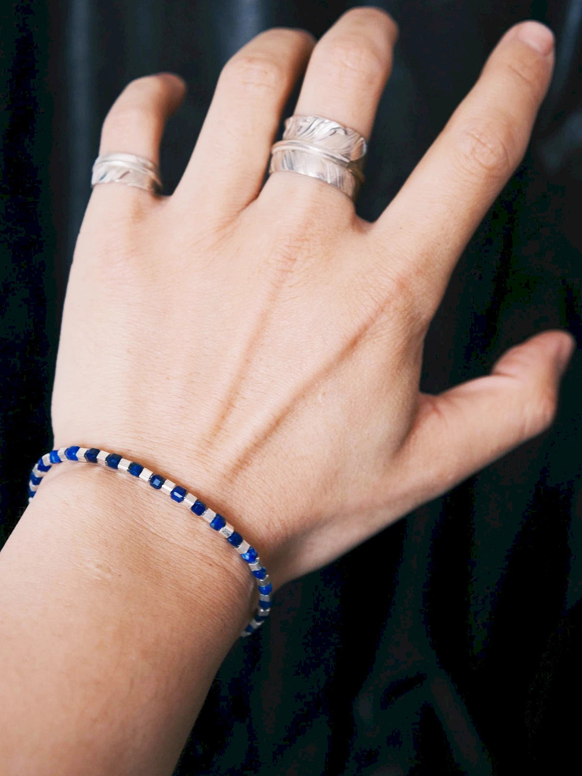 Identity Series | Blue Boy | Lapis Lazuli & Sterling Silver Bracelet