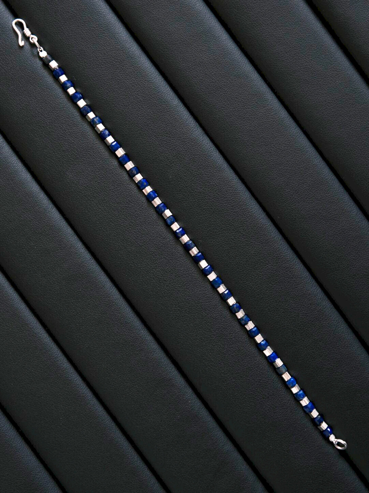 Identity Series | Blue Boy | Lapis Lazuli & Sterling Silver Bracelet