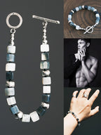 Urban Stoic Series | Grey Commander | Jade & Silver Miyuki Colored-Glaze Bracelet