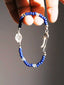 Identity Series | Klein Blue Boy | Miyuki Colored-Glaze, Aquamarine & Silver Bracelet