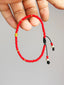 Identity Series | Red Signal | 2027 Red Colored-Glaze & Gold Accent Bracelet