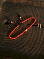 Identity Series | Red Signal | 2027 Red Colored-Glaze & Gold Accent Bracelet