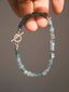 Mineral Soul Series | Blue Meridian | Guatemalan Blue Jade & Sterling Silver Bracelet