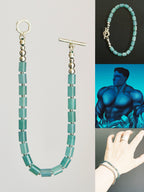 Mineral Soul Series | Blue Current | Guatemalan Blue Jade & Sterling Silver Bracelet
