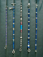 Identity Series | Blue Nomad | Lapis Lazuli, Aquamarine & Silver Feather Bracelet
