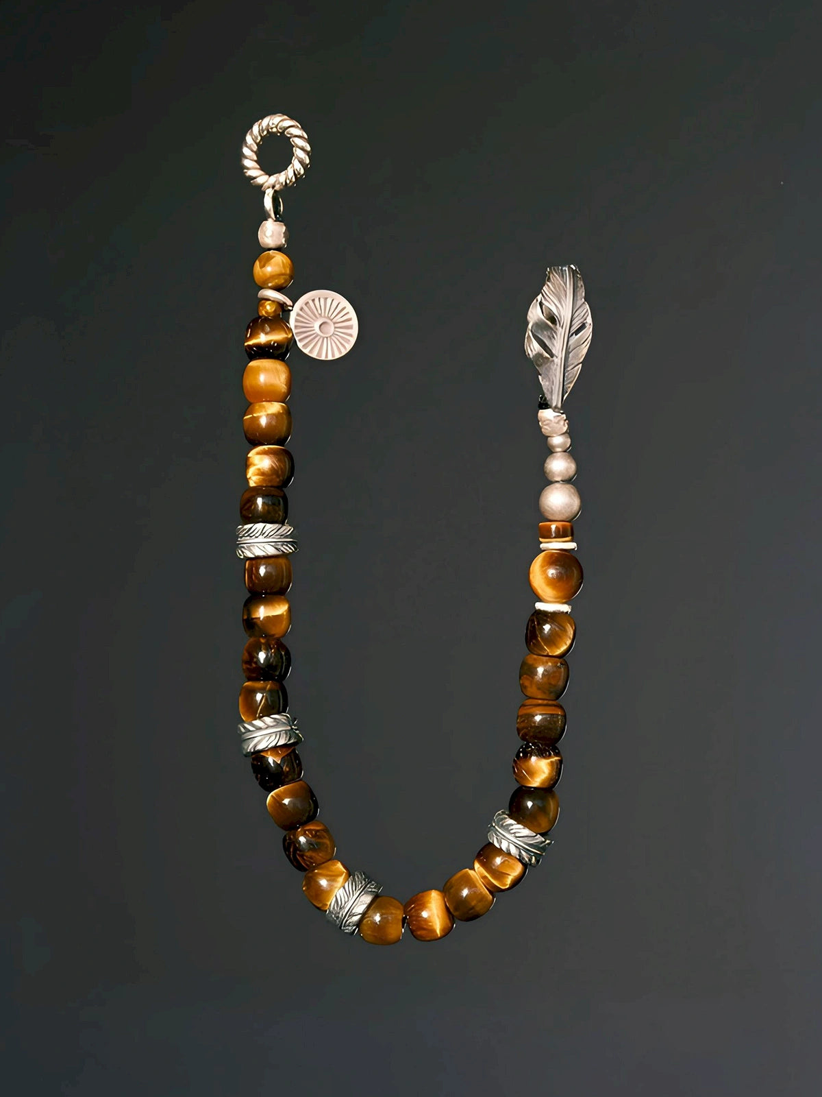 Mineral Soul Series | Amber Hawk | Tiger Eye & Sterling Silver Bracelet