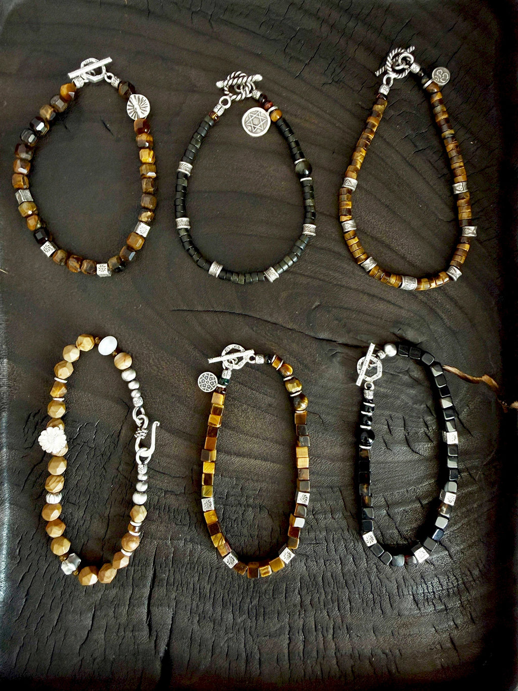 Mineral Soul Series | Amber Hawk | Tiger Eye & Sterling Silver Bracelet