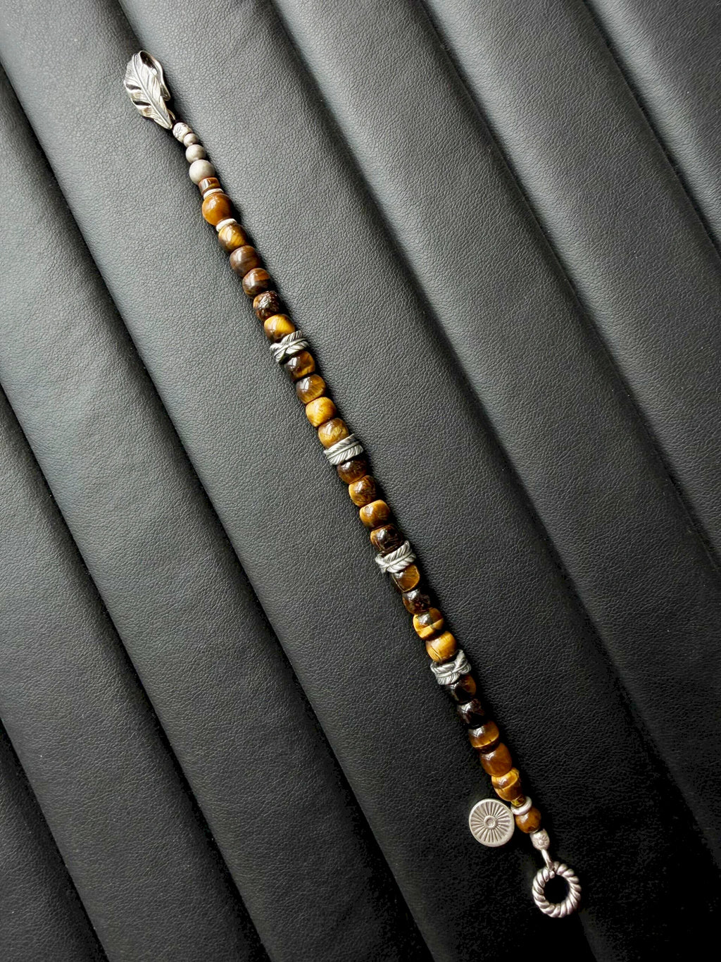 Mineral Soul Series | Amber Hawk | Tiger Eye & Sterling Silver Bracelet