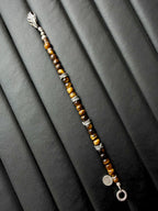 Mineral Soul Series | Amber Hawk | Tiger Eye & Sterling Silver Bracelet