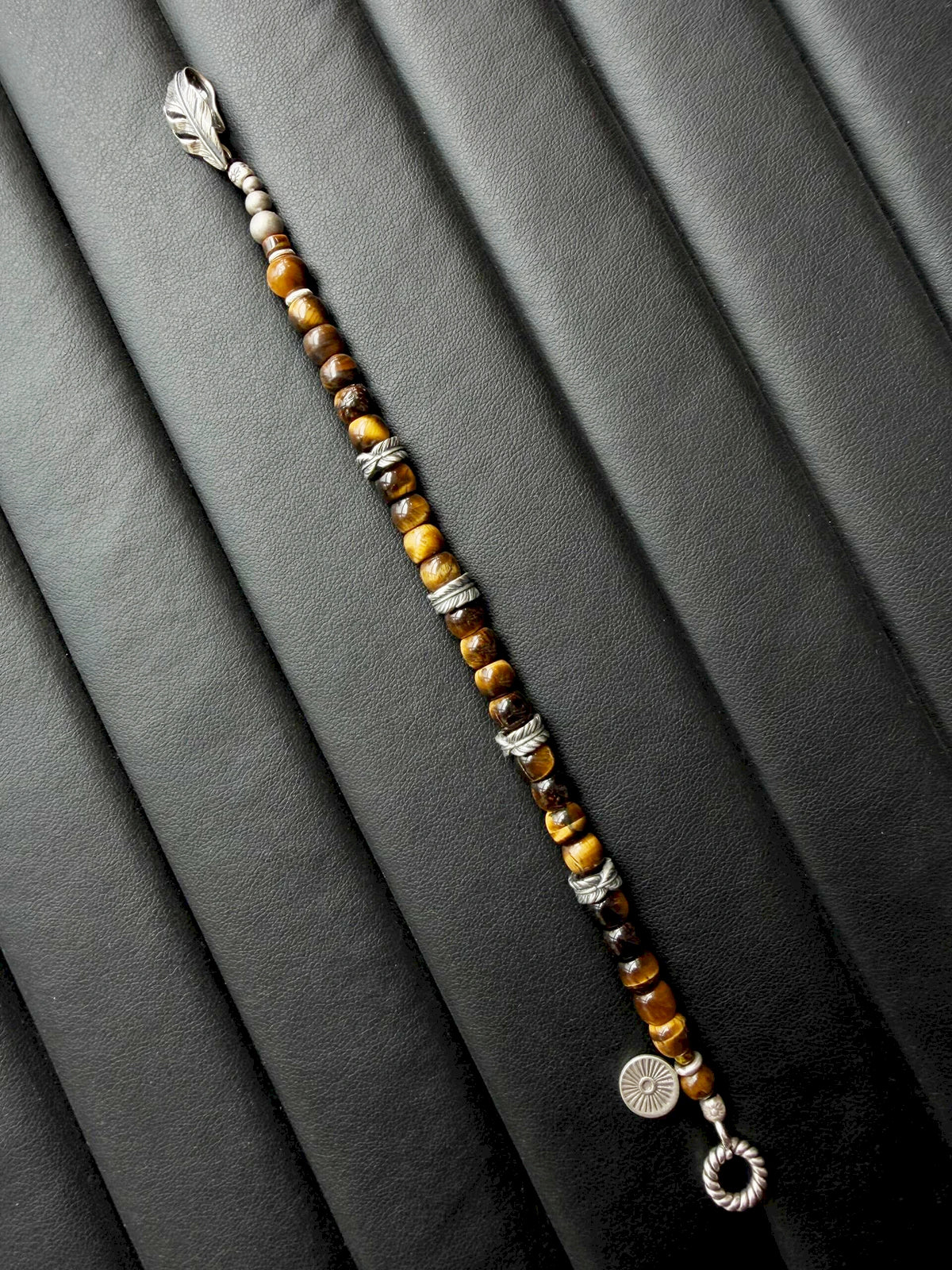 Mineral Soul Series | Amber Hawk | Tiger Eye & Sterling Silver Bracelet