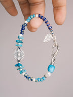 Mineral Soul Series | Stone Bloom | Turquoise, Pearl & Silver Bracelet