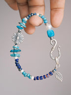 Mineral Soul Series | Stone Bloom | Turquoise, Pearl & Silver Bracelet