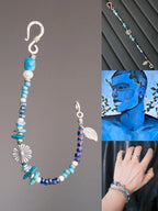 Mineral Soul Series | Stone Bloom | Turquoise, Pearl & Silver Bracelet