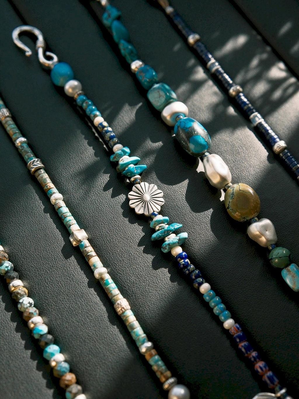 Mineral Soul Series | Stone Bloom | Turquoise, Pearl & Silver Bracelet