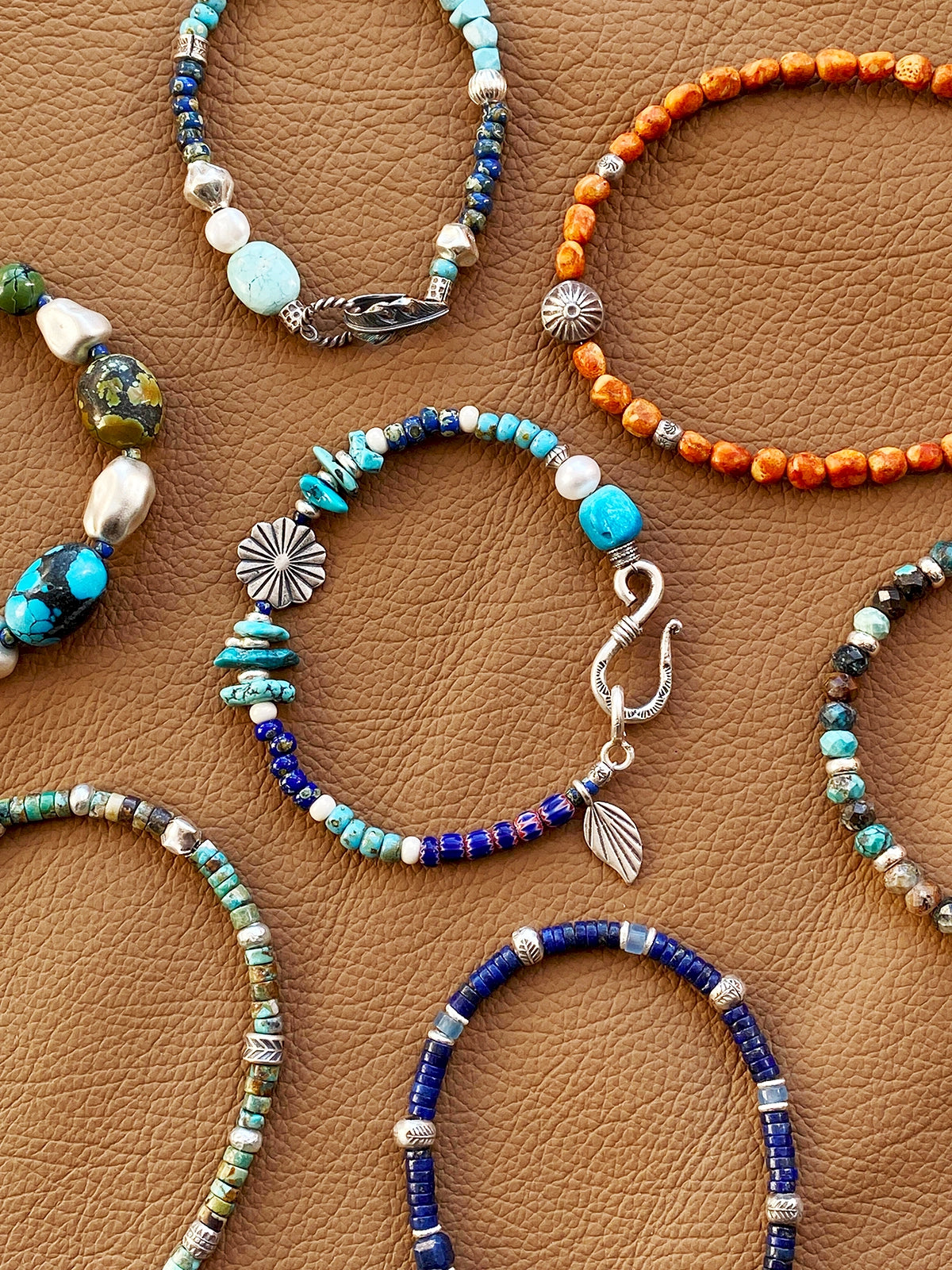 Mineral Soul Series | Stone Bloom | Turquoise, Pearl & Silver Bracelet