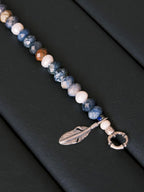 Identity Series | Free Wing | Sunset Stone, Pearl & Silver Bracelet