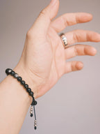 Mineral Soul Series | Obsidian Hawk | Obsidian, Tiger Eye & Silver Bracelet