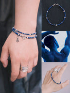 Identity Series | Blue Instinct | Lapis Lazuli, Pearl & Silver Bracelet