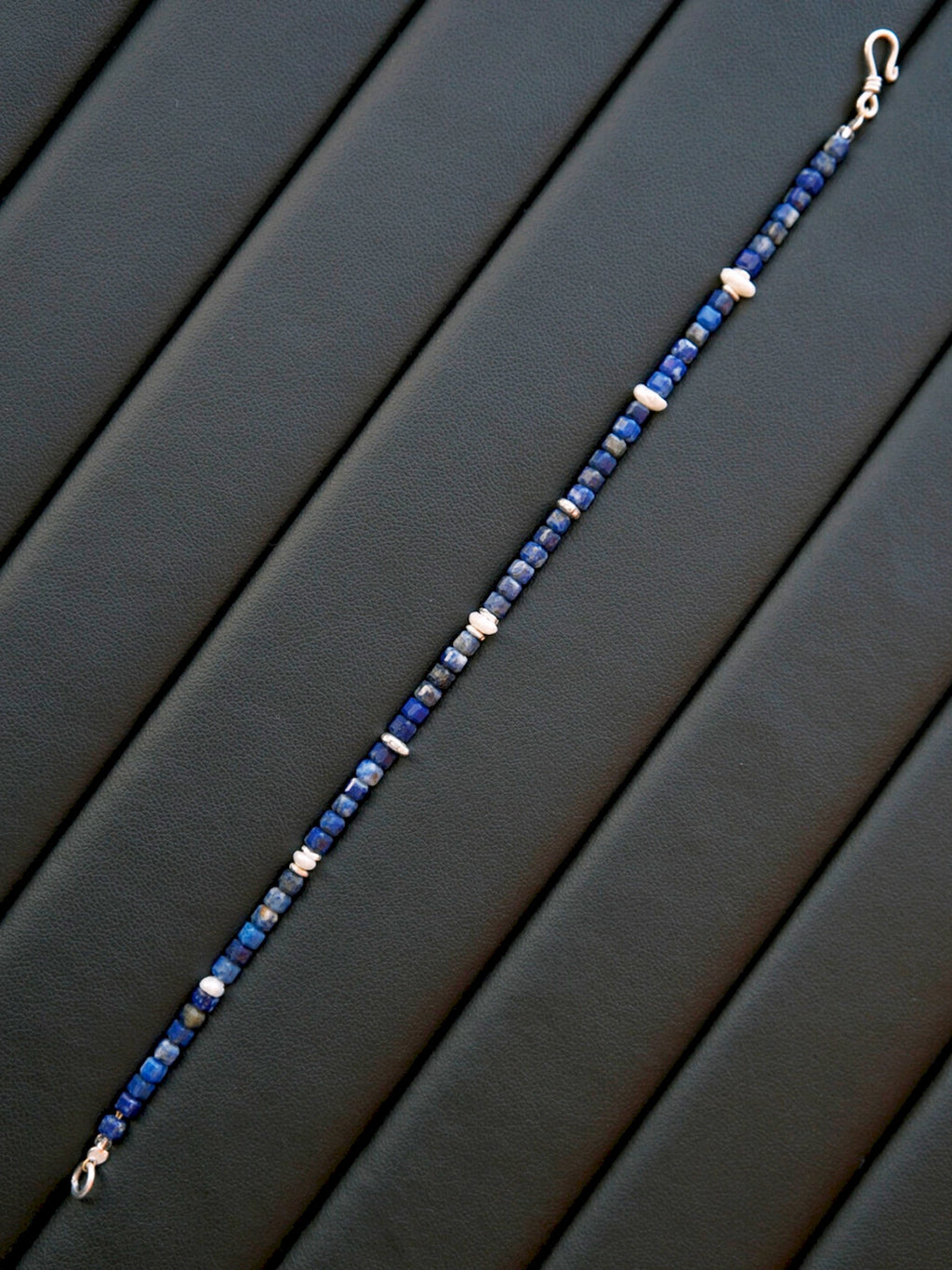 Identity Series | Blue Instinct | Lapis Lazuli, Pearl & Silver Bracelet
