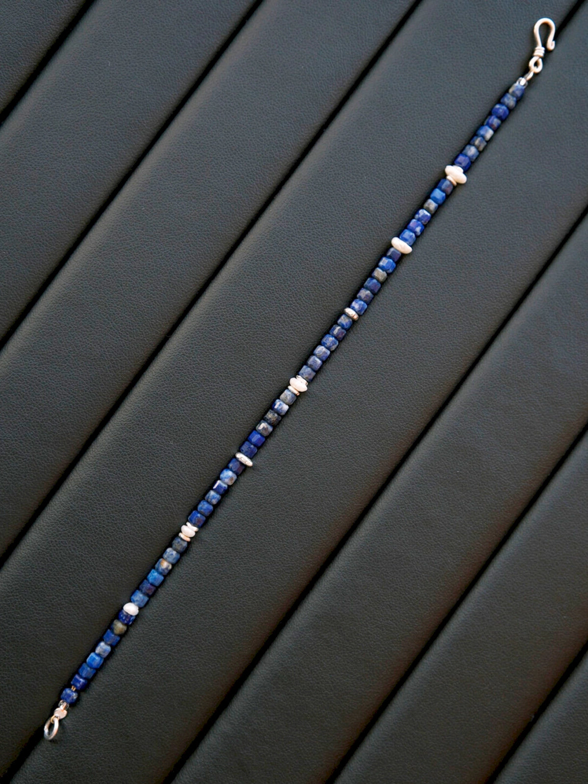 Identity Series | Blue Instinct | Lapis Lazuli, Pearl & Silver Bracelet