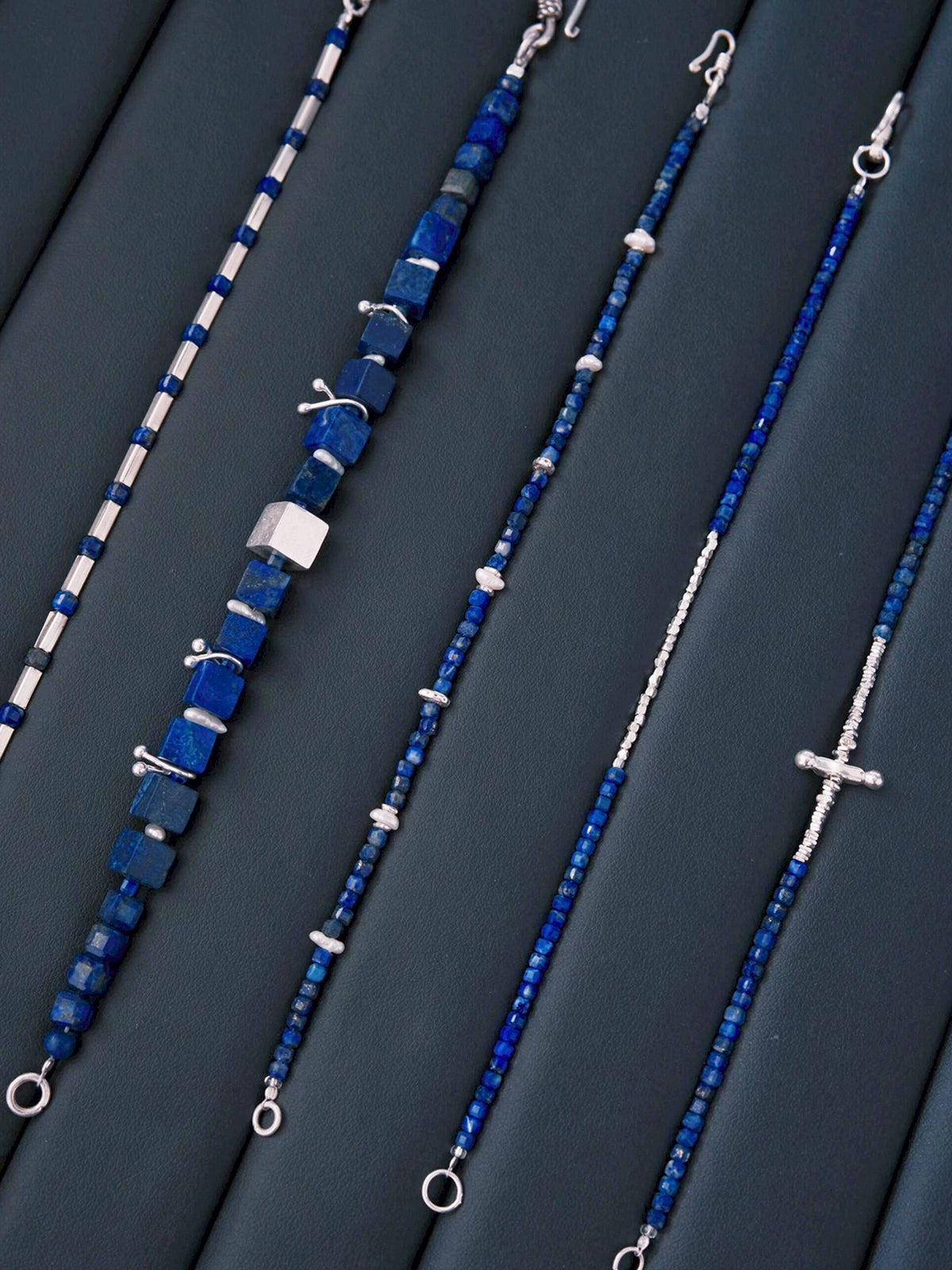 Identity Series | Blue Instinct | Lapis Lazuli, Pearl & Silver Bracelet