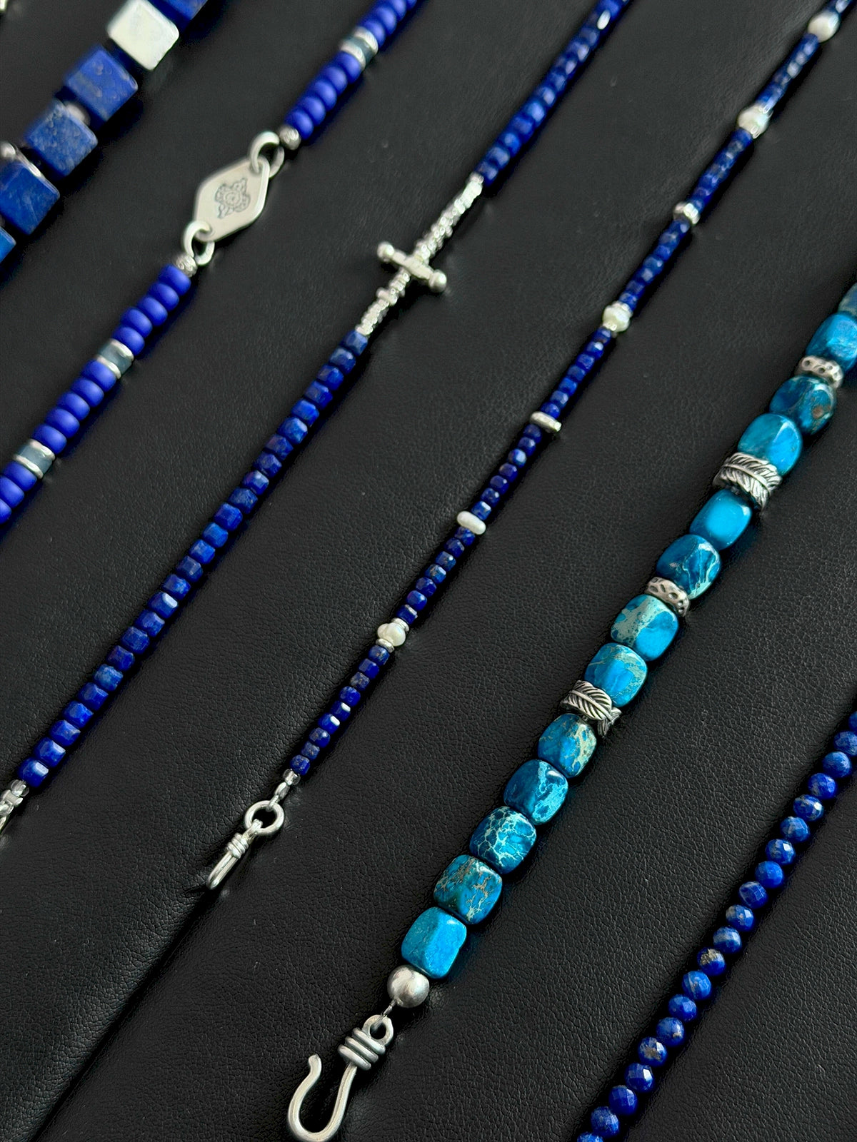 Identity Series | Blue Instinct | Lapis Lazuli, Pearl & Silver Bracelet