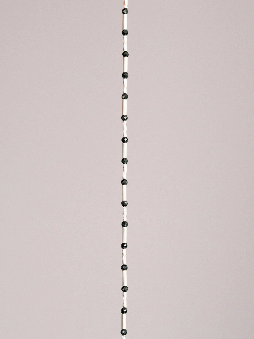 Urban Stoic Series | Cold Signal | Black Spinel & Sterling Silver Bracelet
