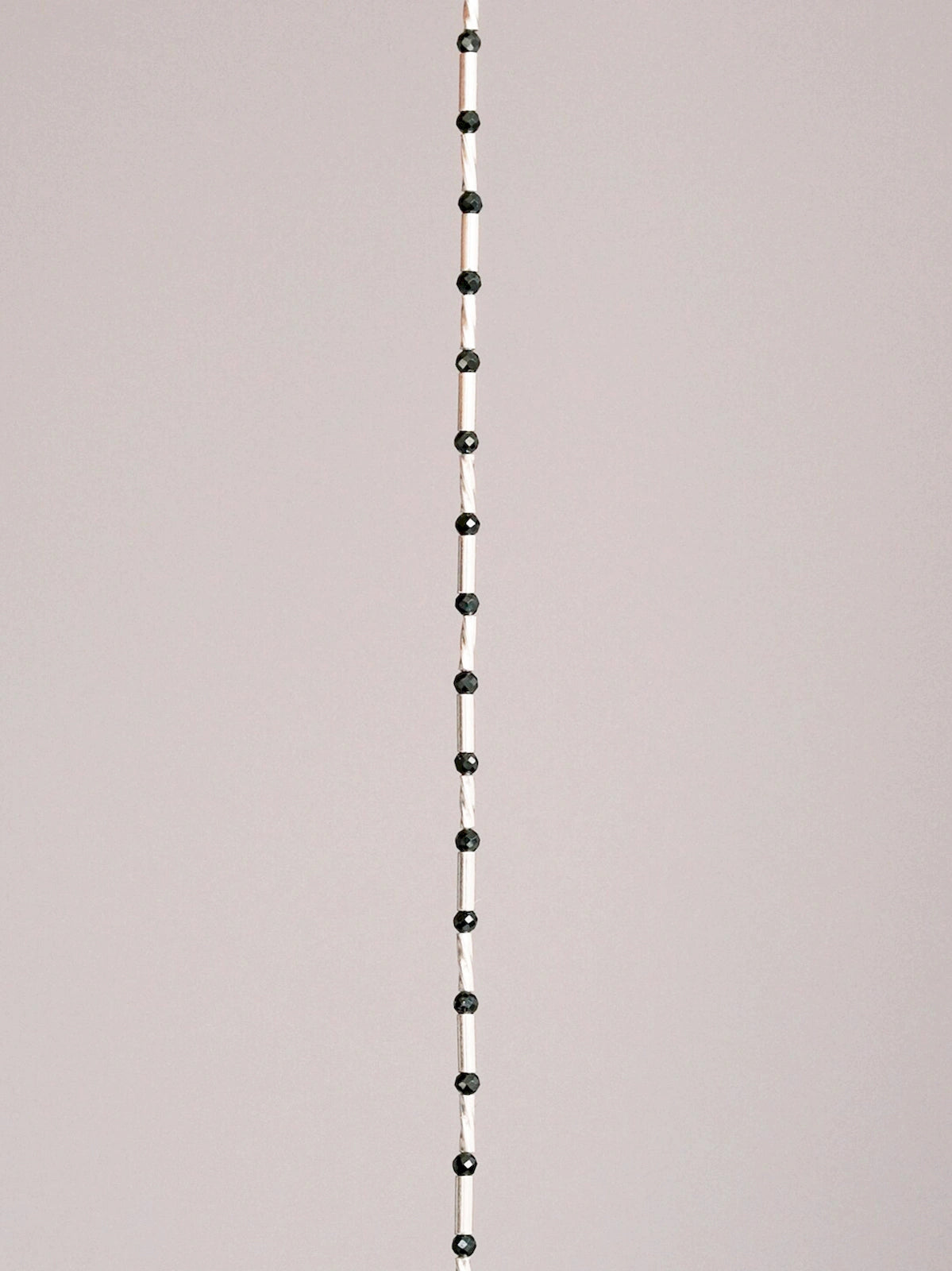 Urban Stoic Series | Cold Signal | Black Spinel & Sterling Silver Bracelet