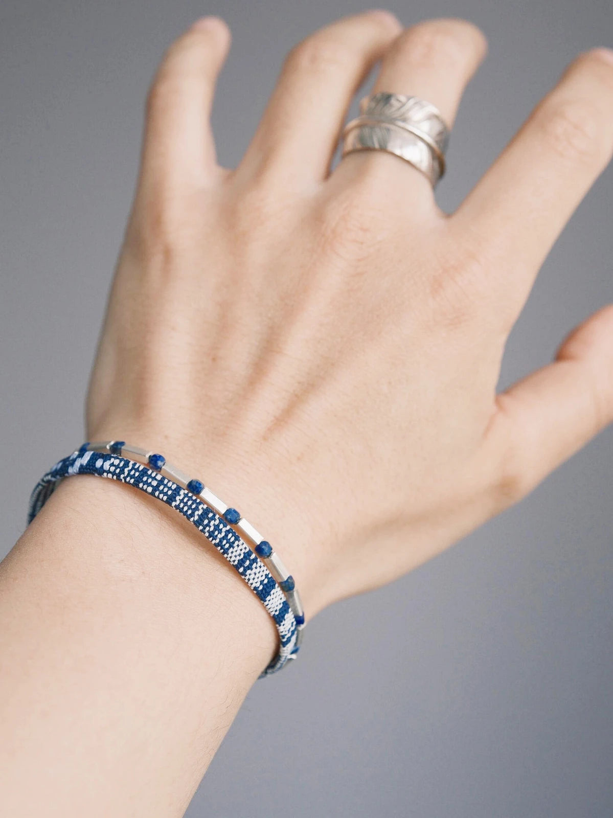 Identity Series | Blue Boy | Lapis Lazuli & Sterling Silver Bracelet