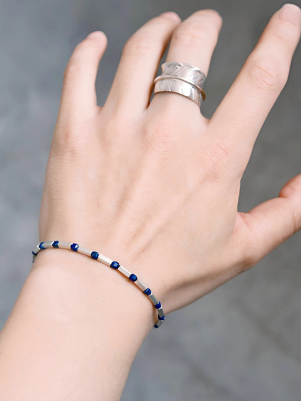 Identity Series | Blue Boy | Lapis Lazuli & Sterling Silver Bracelet