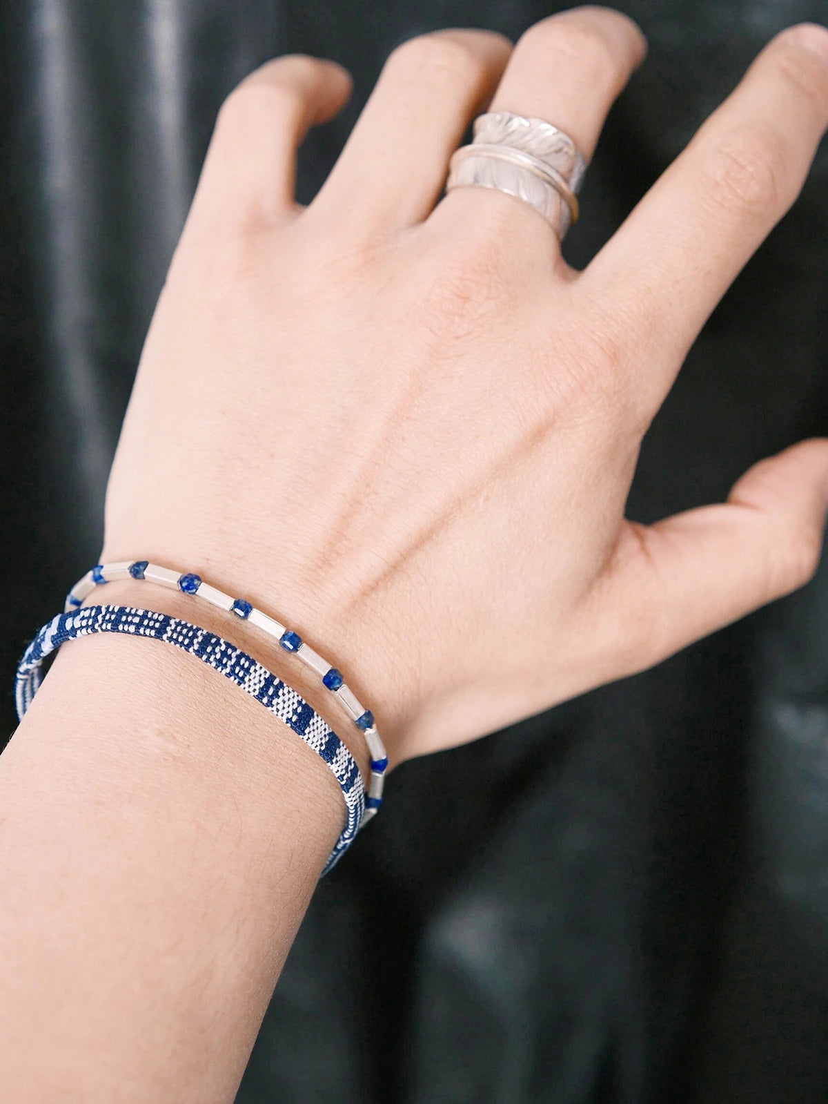 Identity Series | Blue Boy | Lapis Lazuli & Sterling Silver Bracelet